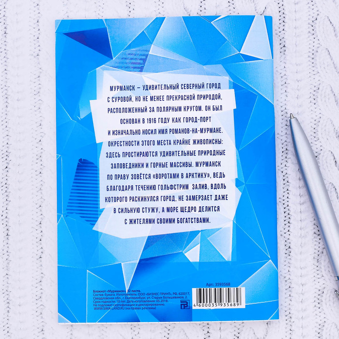 Блокнот «Мурманск. Медведь»