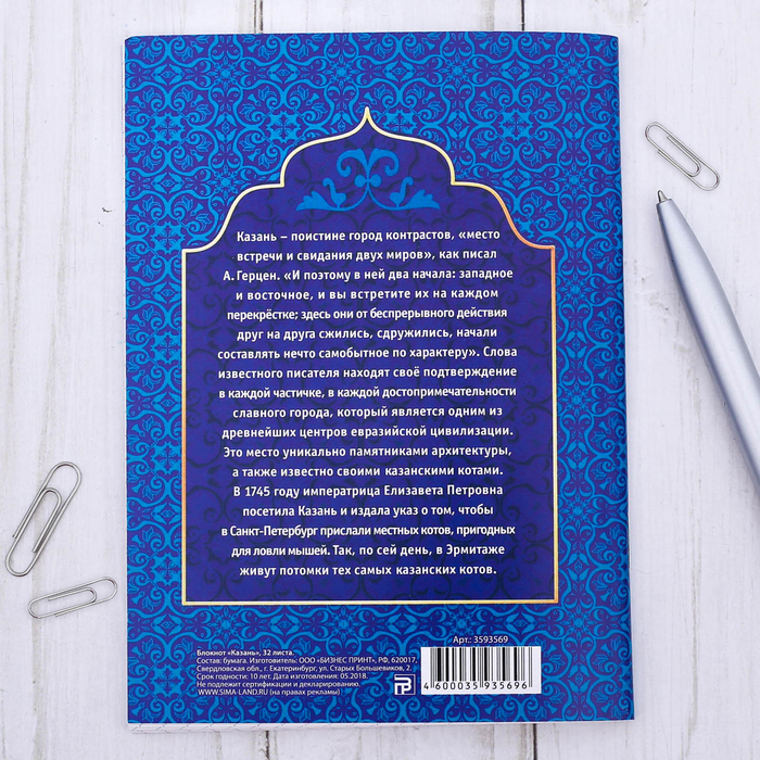 Блокнот «Казань. Кот»