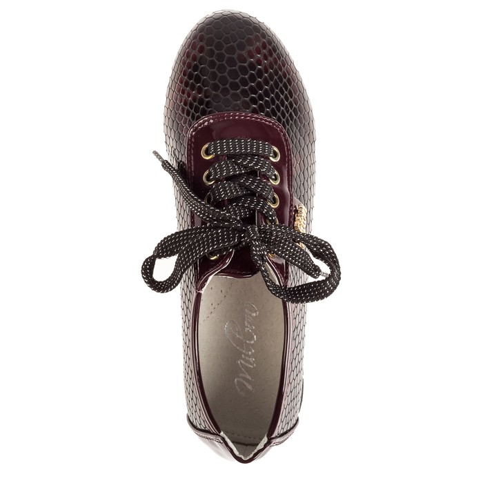 Полуботинки для девочек арт. SC-21434 (бордовый) (р. 32)