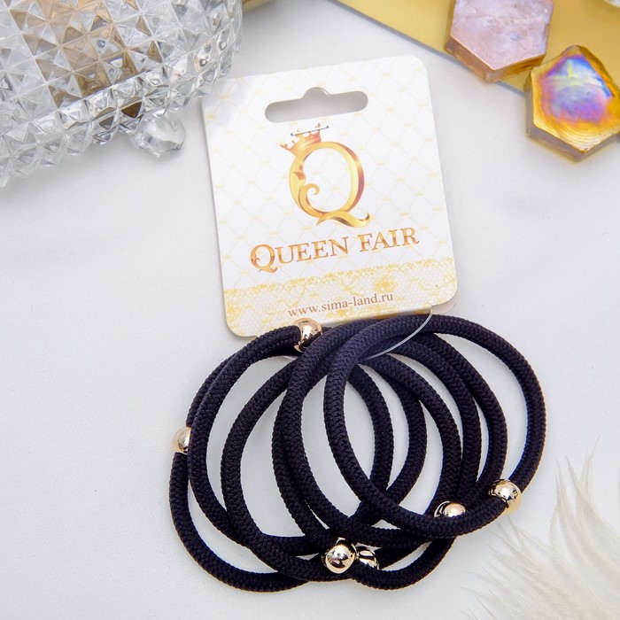 Резинка для волос "Классика" набор 6 шт шарик