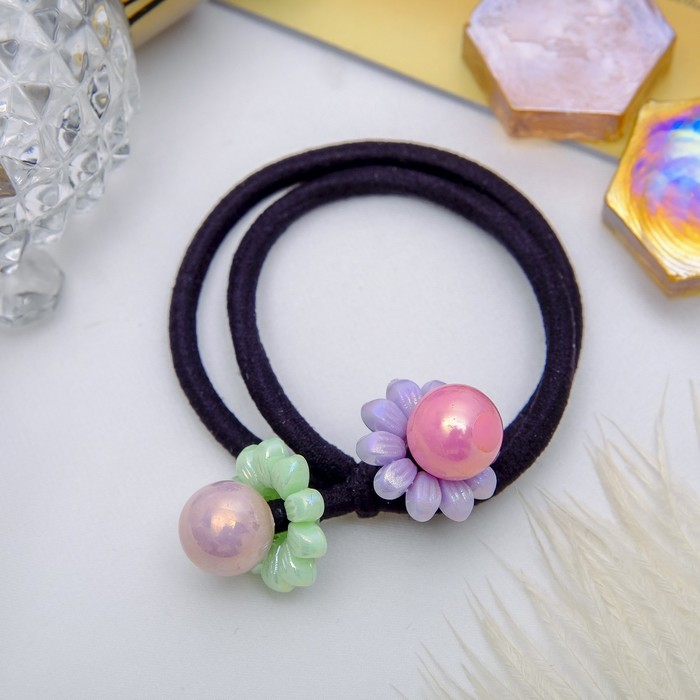 Резинка для волос "Ника" шарик, микс