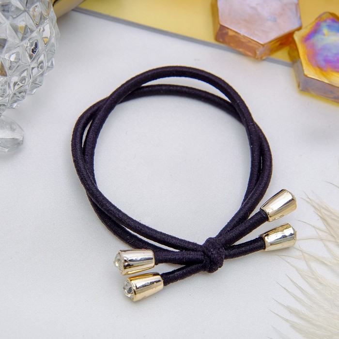 Резинка для волос "Палермо" 6 см капельки золото