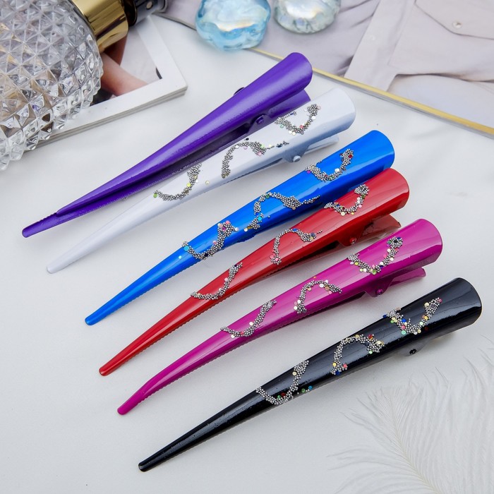 Зажим для волос "Солей" дуги 12,7 см микс