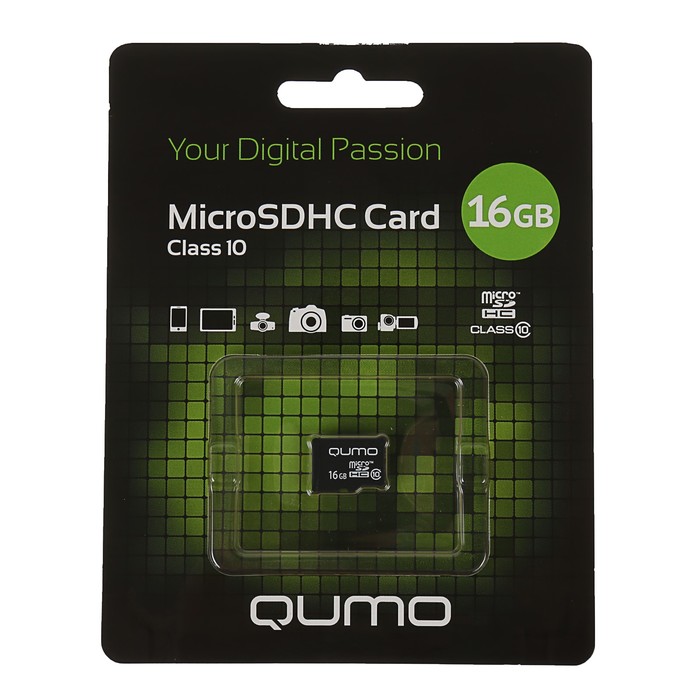 Карта памяти microSDHC Qumo 16 Гб class 10