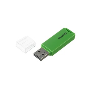 

Флешка Qumo Tropic, 32 Гб, USB2.0, чт до 25 Мб/с, зап до 15 Мб/с, зеленая