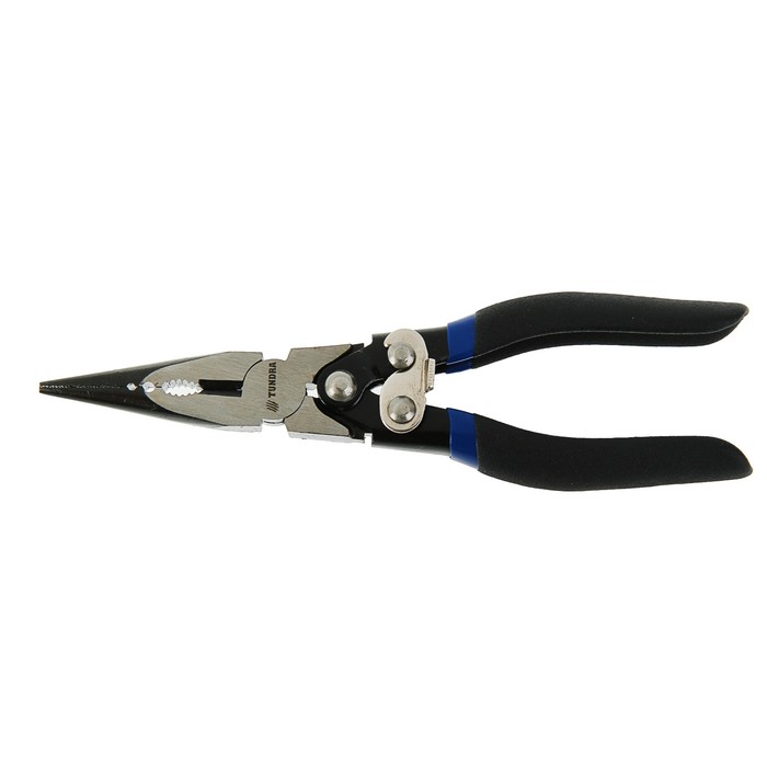 Длинногубцы TUNDRA comfort 150 мм, двойной рычажный механизм, CrV