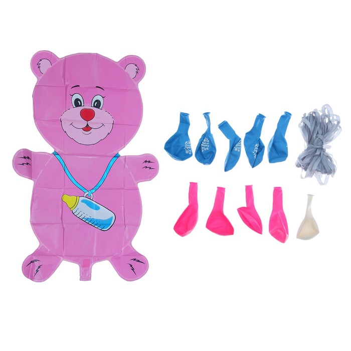 Фонтан из шаров "Спасибо за дочку", набор 10 шт.