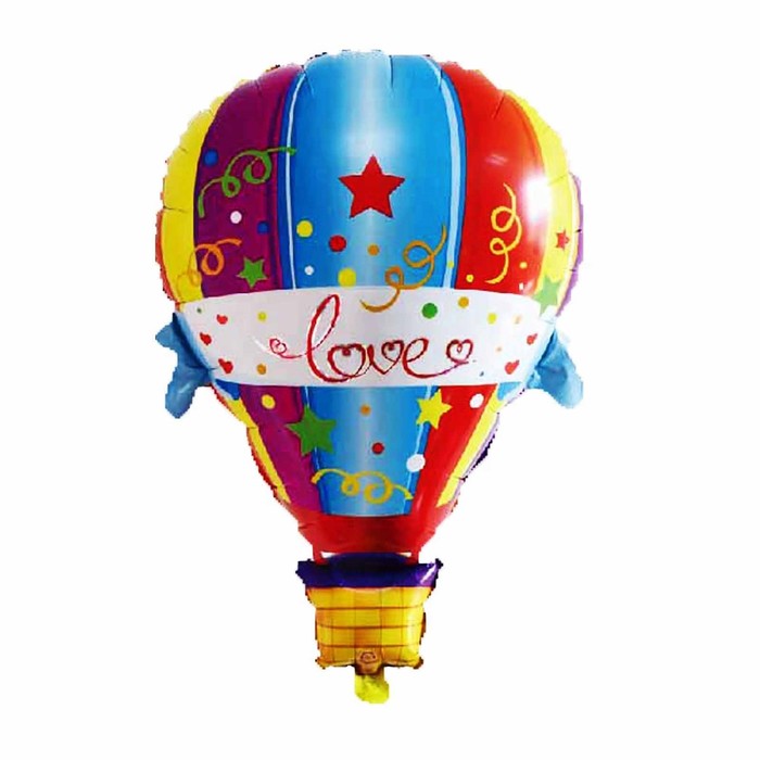 Шар фольгированный "Воздушный шар любовь" 35"