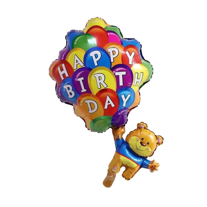 Шар фольгированный "Мишка на шарах" 30"