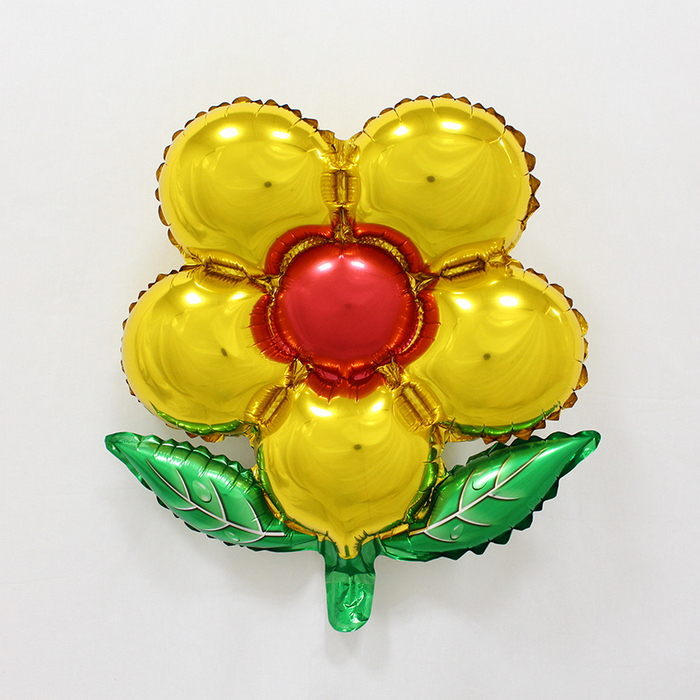 Шар фольгированный "Цветок" желтый 20"