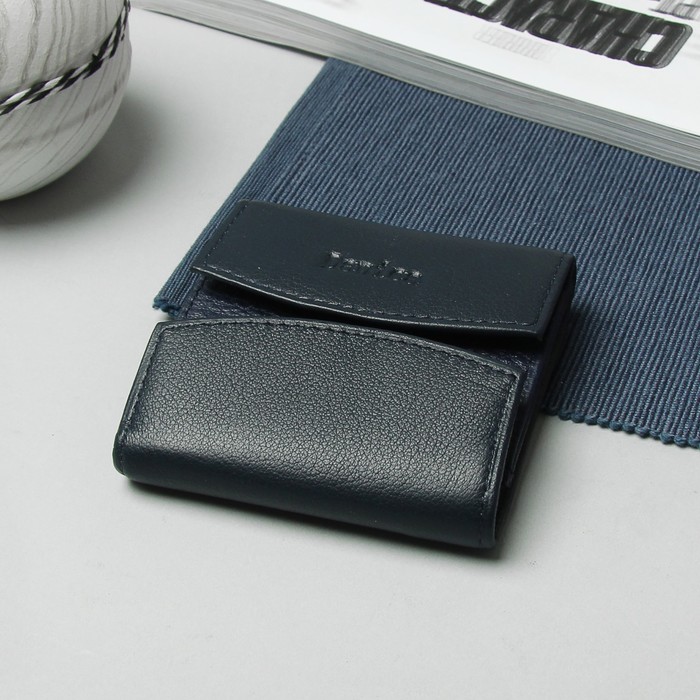 Кошелёк женский, отдел для монет, цвет синий