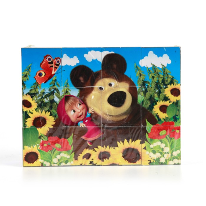 Кубики "Маша и медведь", в плёнке