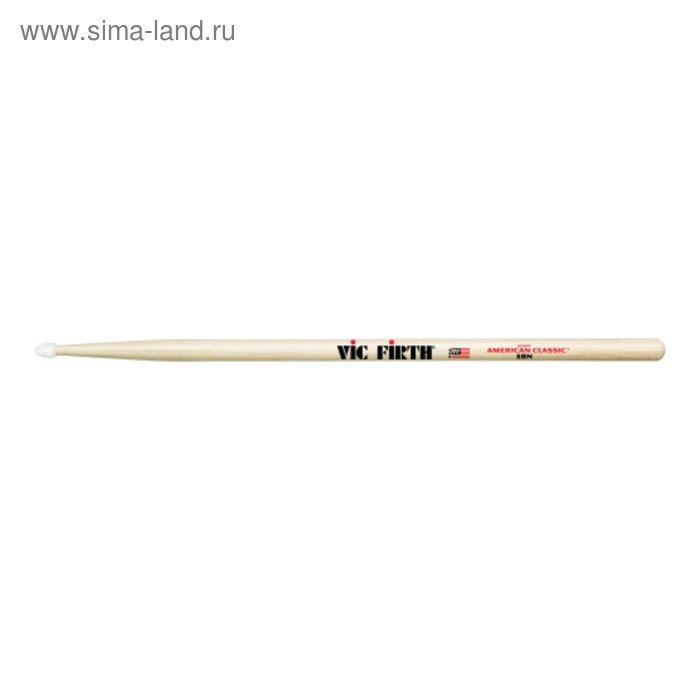 

Барабанные палочки VIC FIRTH 5BN тип 5B с нейлоновым наконечником, материал - гикори