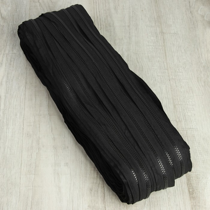 Молния рулонная, тракторная, №5, 100м, цвет чёрный