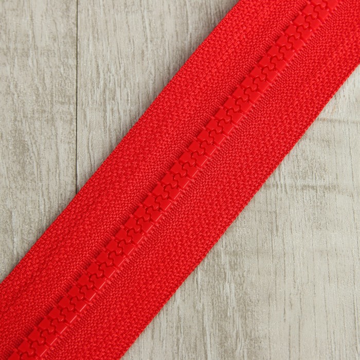 Молния рулонная, тракторная, №5, 100м, цвет тёмно-красный