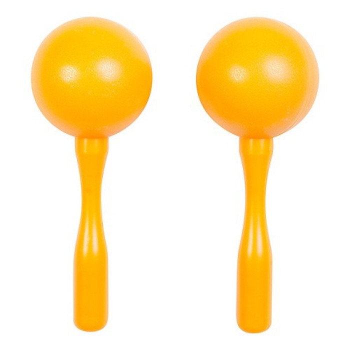 Маракасы FLIGHT FMP-21YL пластиковые, желтые, размер: 21х6см, состав: пластик