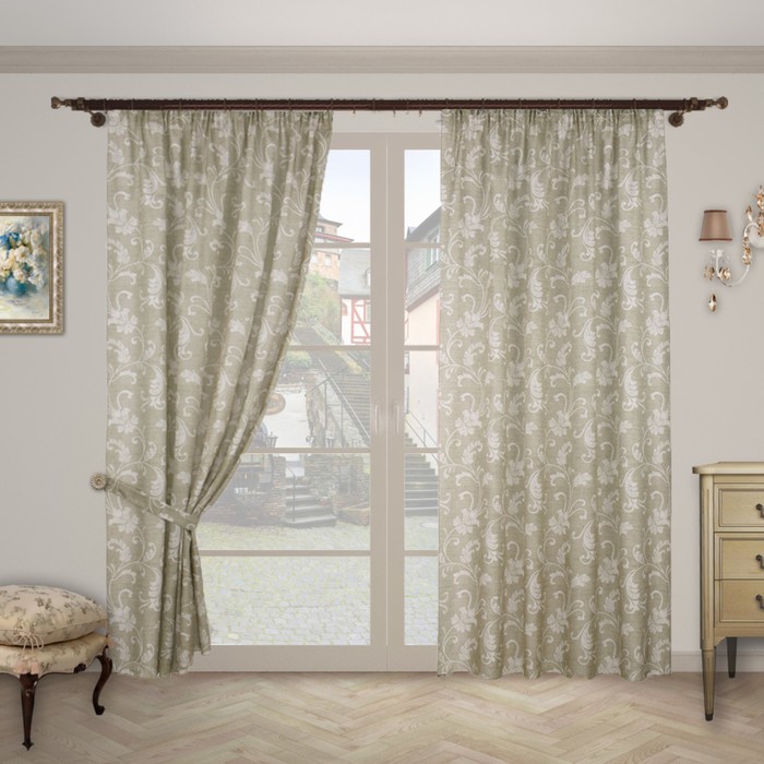 Шторы "Тандем", размер 150х260 см-2 шт., 2 подхвата, цвет 1102