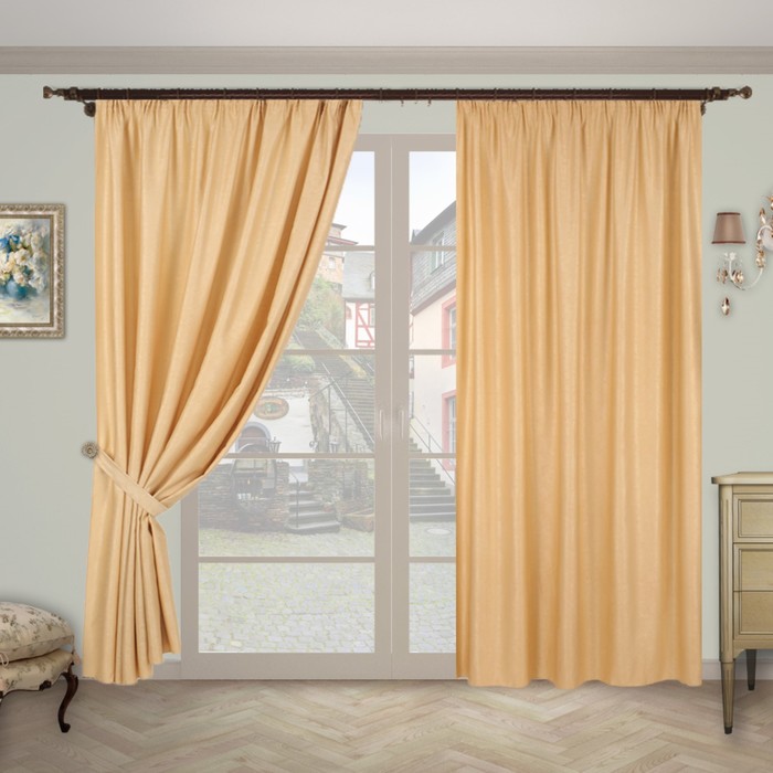 Шторы "Тандем Экстра", размер 200х280 см-2 шт., 2 подхвата, цвет 627