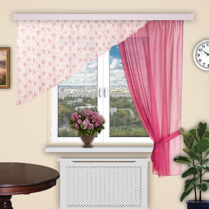 Шторы "Танго", 150х180 см-1 шт., ламбрекен 120х280 см, 1 подъват, цвет 05