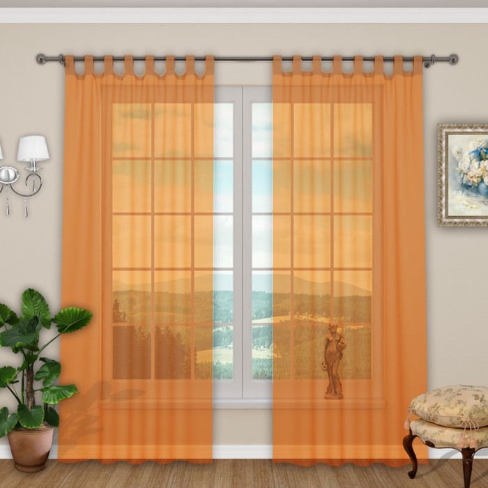 Шторы "Прима", размер 150х260 см-2 шт., цвет 137