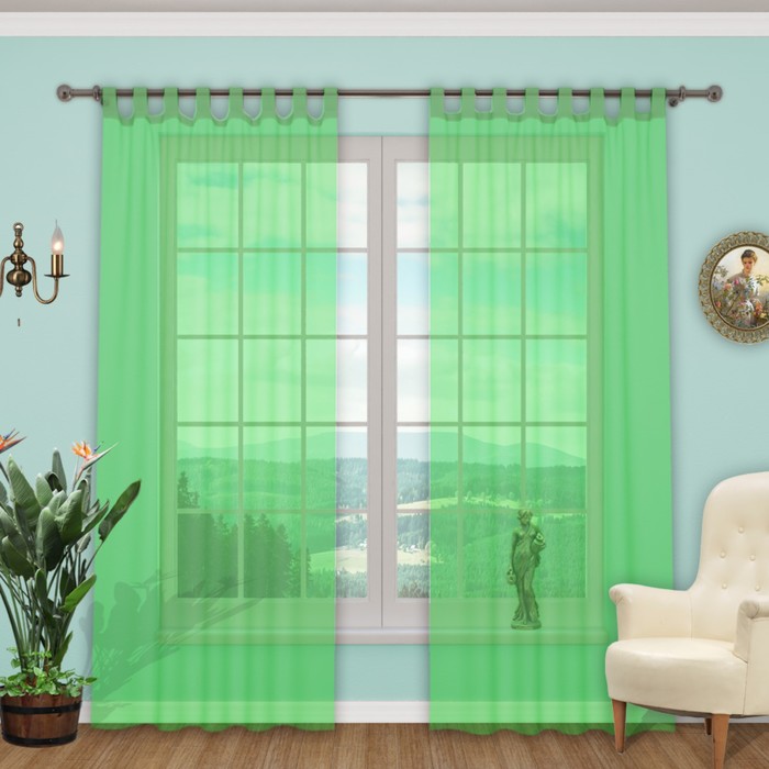 Шторы "Прима", размер 150х260 см-2 шт., цвет 1