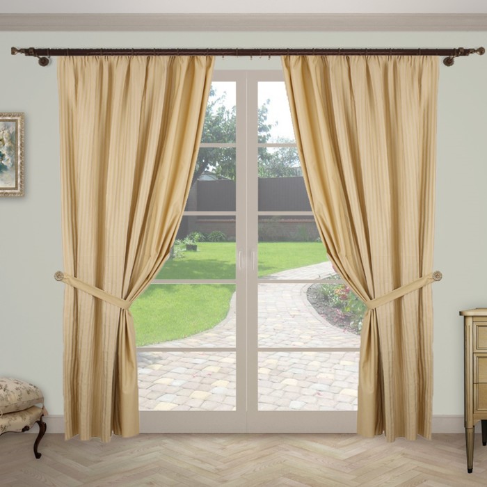 Шторы "Мечта", 180х280 см-2 шт., 2 подхвата, цвет 1374