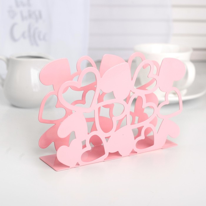 Салфетница "Сердца", цвет МИКС