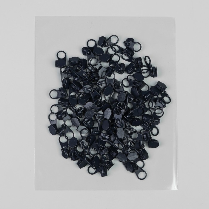 Замок галантерейный, к молнии, спираль, №3, цвет тёмно-синий