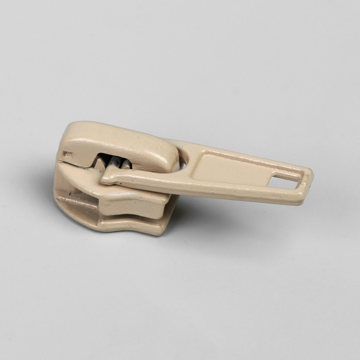 Замок автоматический, к молнии, спираль, №7, цвет слоновая кость