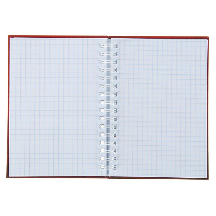 Записная книжка твёрдая обложка А6, 80 листов на гребне «ЧМ по футболу 2018», красная