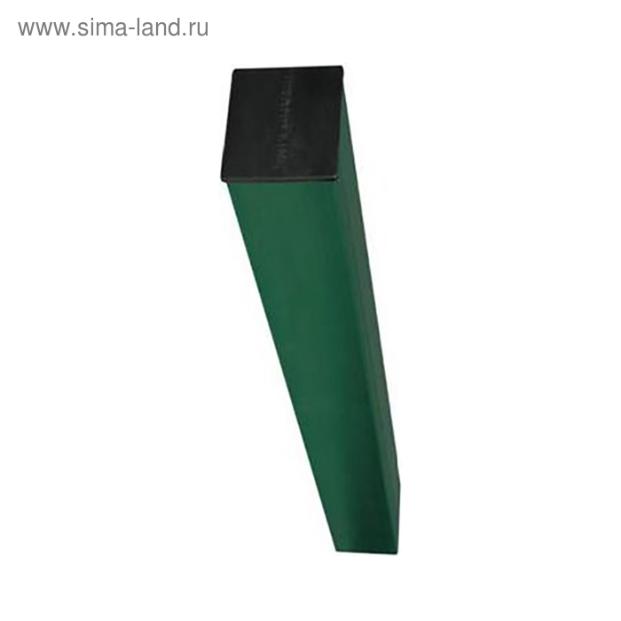 

Столб, 60 × 40 × 1.2 мм, h = 2, 5 м, под бетон, зелёный