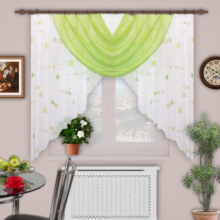 Штора "Парус", размер 400х180 см-1 шт., цвет 04/2