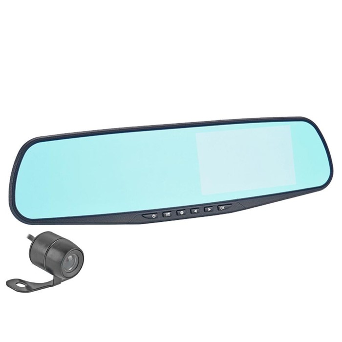 Видеорегистратор Digma FreeDrive 303 MIRROR DUAL, две камеры, 4.3", обзор 120°, 1920х1080