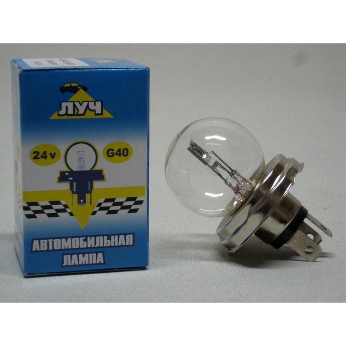 Галогенная лампа "ЛУЧ", R2, 24 В, 55/50 Вт