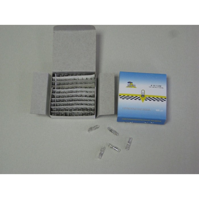 Галогенная лампа "ЛУЧ", T5, 12 В, 1,2 Вт