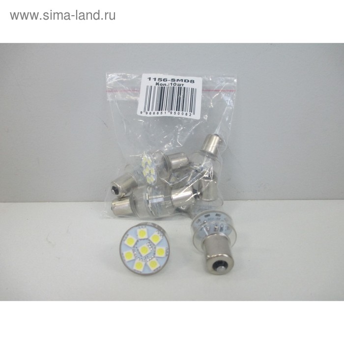 

Лампа светодиодная KS-auto, P21W, 12 В, 21 Вт, 8 SMD, белая