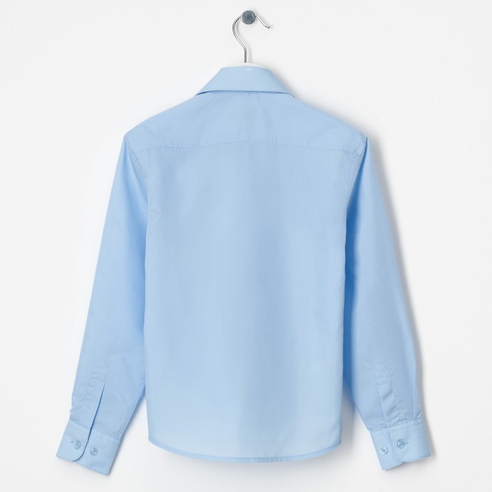 Сорочка для мальчика, размер 29, рост116-122см, цвет светло- голубой CVC27