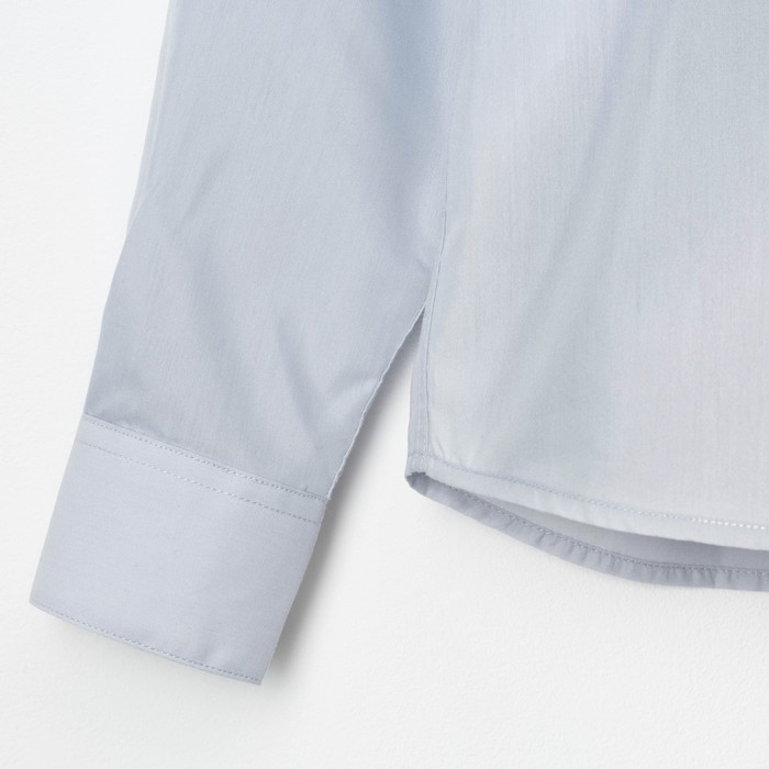 Сорочка для мальчика, размер 29, рост116-122см, цвет серый CVC51