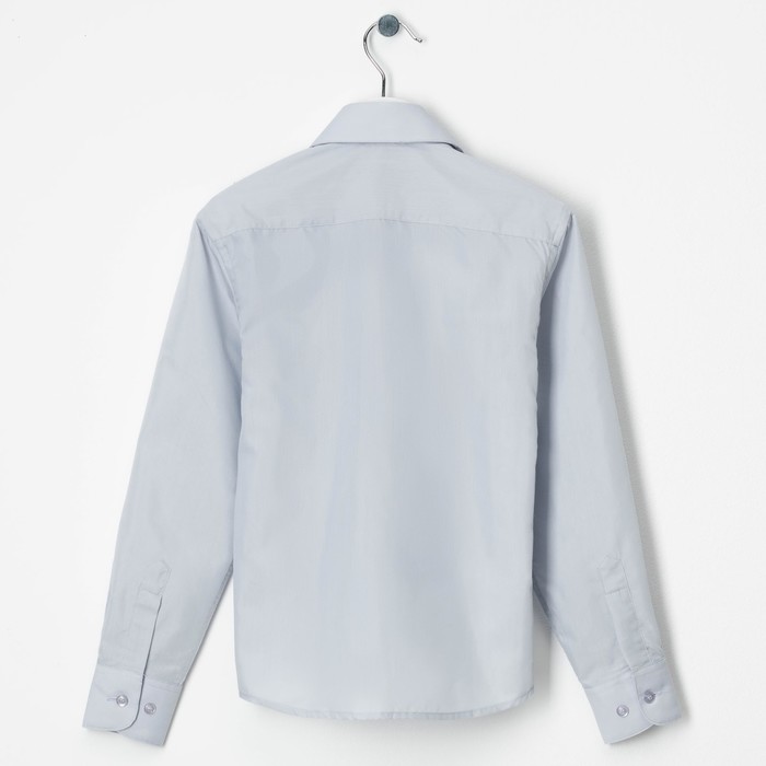 Сорочка для мальчика, размер 29, рост116-122см, цвет серый CVC51