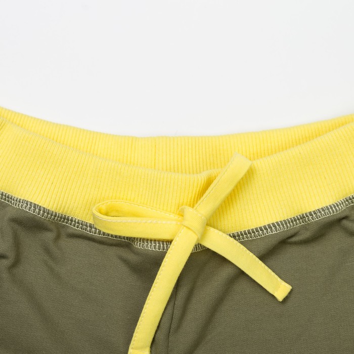 Шорты для девочки, рост 98 см, цвет тёмный хаки