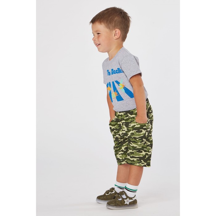 Бриджи для мальчика, рост 146 см, цвет камуфляж