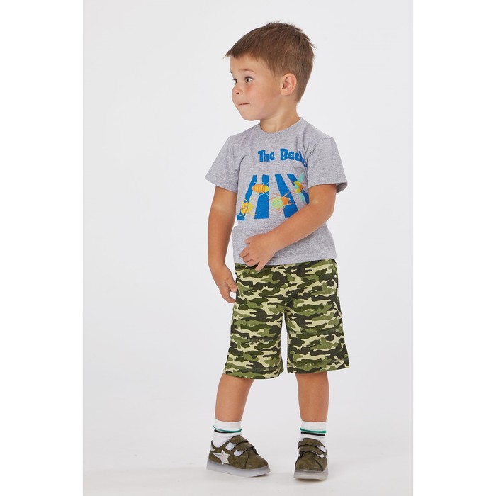 Бриджи для мальчика, рост 152 см, цвет камуфляж