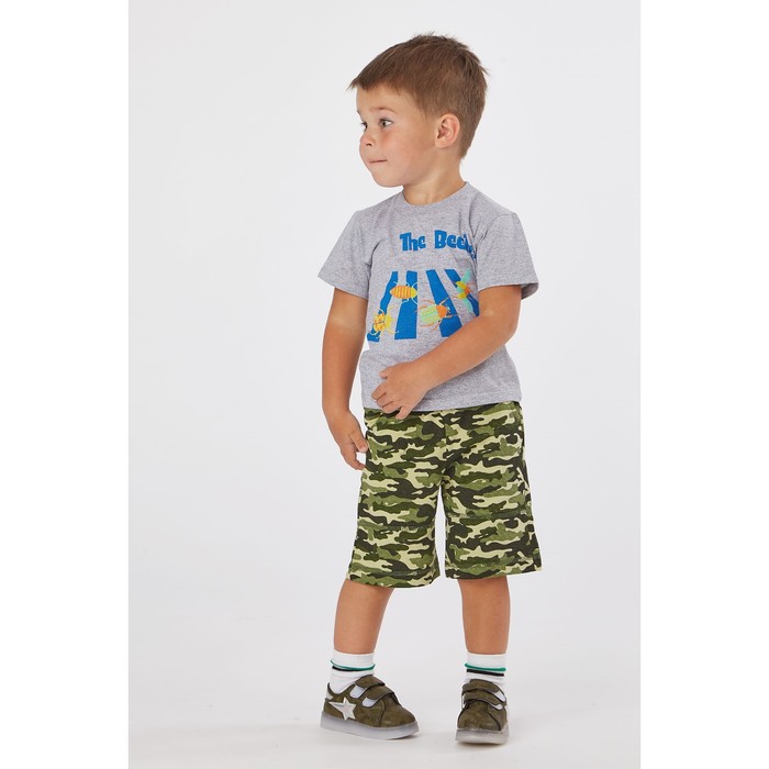 Бриджи для мальчика, рост 98 см, цвет камуфляж