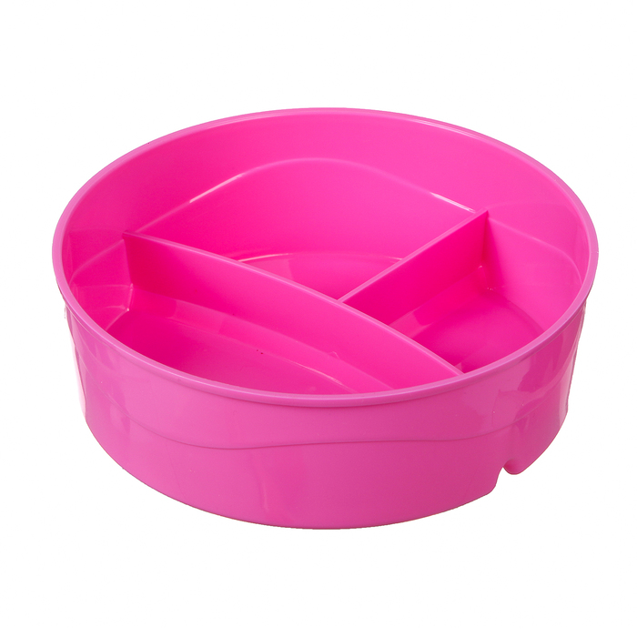 Набор посуды детский, 4 предмета: тарелка трёхсекционная, крышка, ложка, вилка, от 5 мес., цвета МИКС