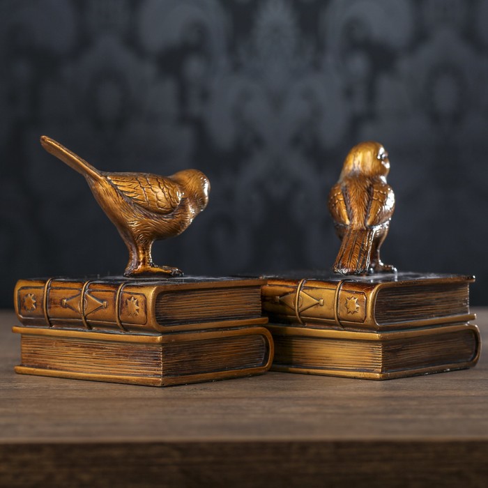 Держатели для книг "Скворцы" набор 2 шт 14,5х11х12,5 см