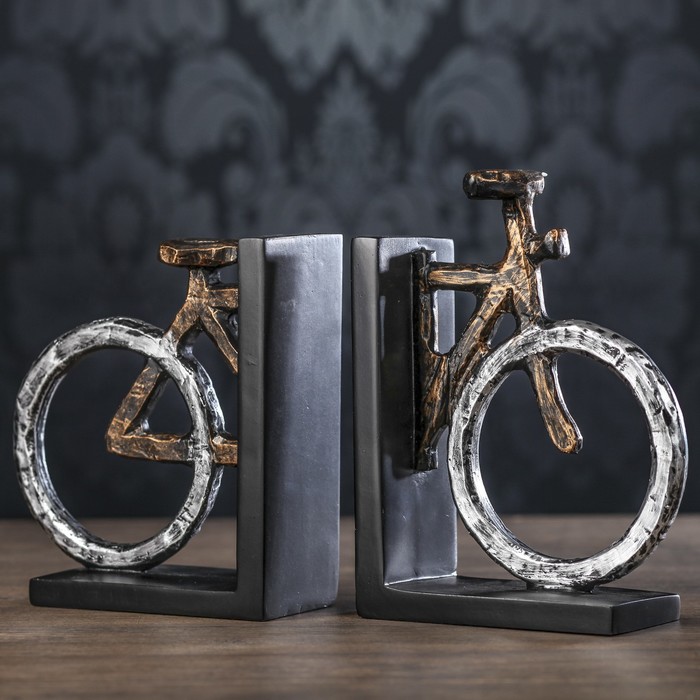 Держатели для книг "Велосипед" набор 2 шт 20х7,5х16 см