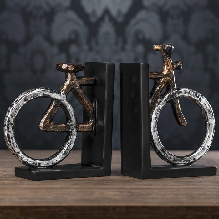 Держатели для книг "Велосипед" набор 2 шт 20х7,5х16 см