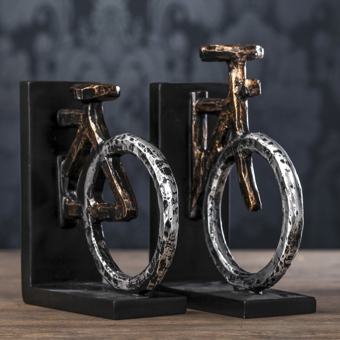 Держатели для книг "Велосипед" набор 2 шт 20х7,5х16 см