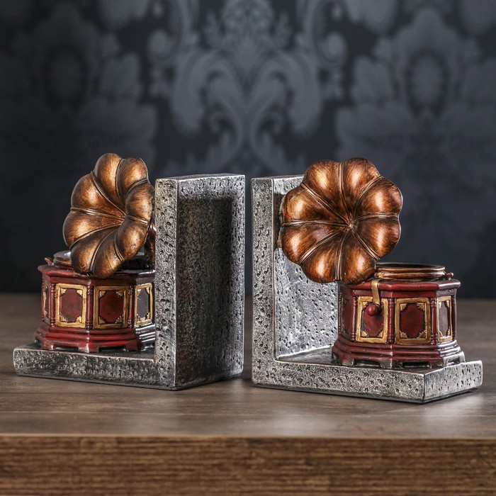 Держатели для книг "Патефон" набор 2 штуки 14,5х14х9,5 см