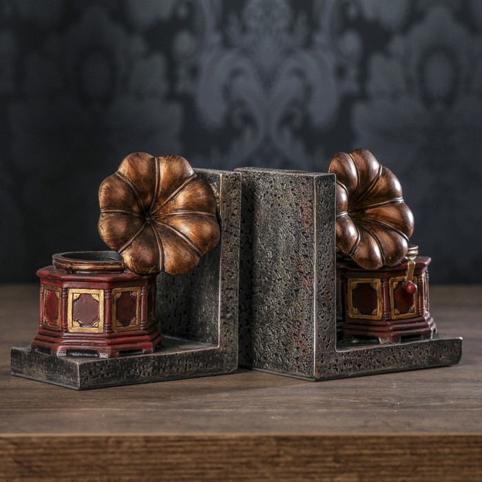 Держатели для книг "Патефон" набор 2 штуки 14,5х14х9,5 см